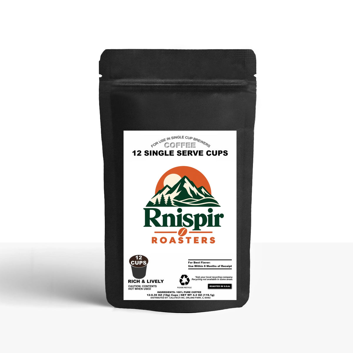 12 Pack Single Serve Coffee Capsules