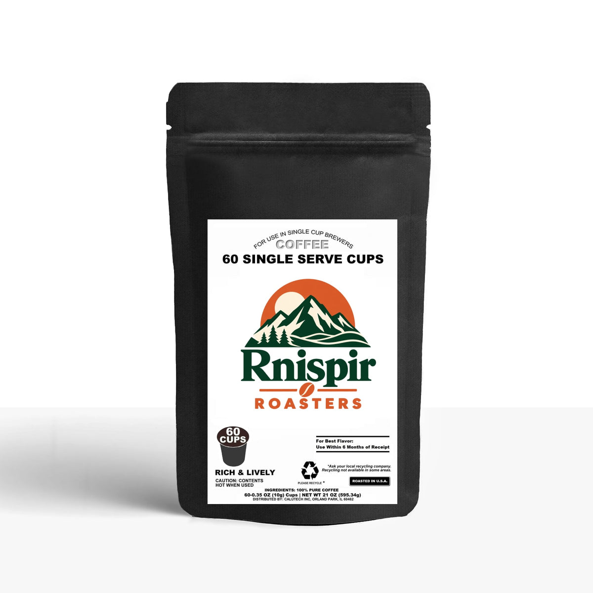 60 Pack Single Serve Coffee Capsules