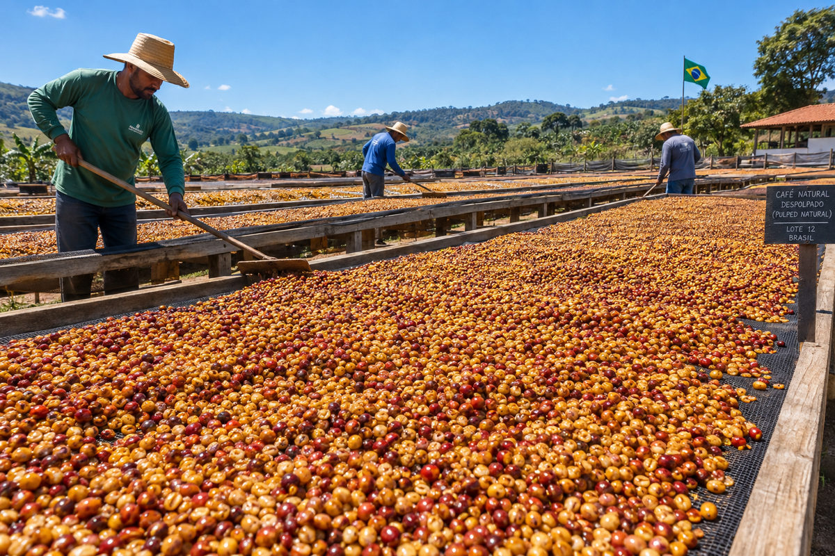 Pulped Natural Process Sun Dried Coffee